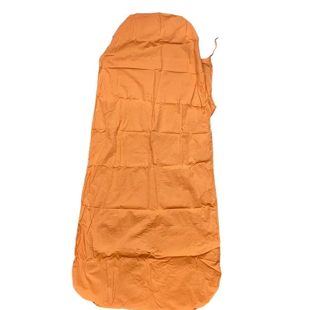 Vintage Kids Cocoon Brand Cotton TravelSheet Orange with Cotton Stuff Sack‎